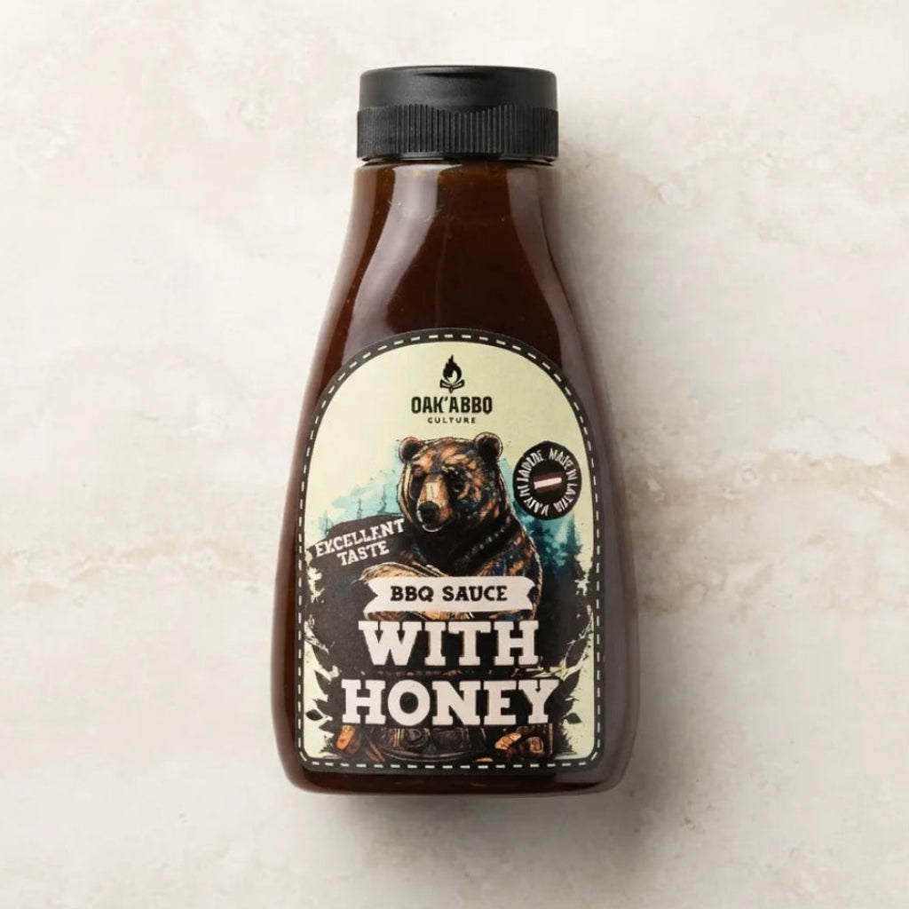 BBQ padažas ,,WITH HONEY - SU MEDUMI'' 310g.